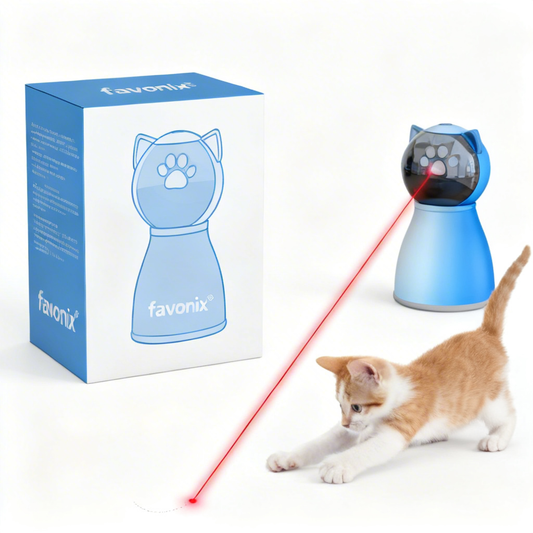 favonix® Alien Prey Red Dot Laser Cat Toy - Interactive Hunter Game for Zoomies, Wild Pounces & Indoor Cat Enrichment | Keep Your Kitten/Cat Entertained & Active